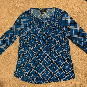 Liz Claiborne Pleat Neck Blouse